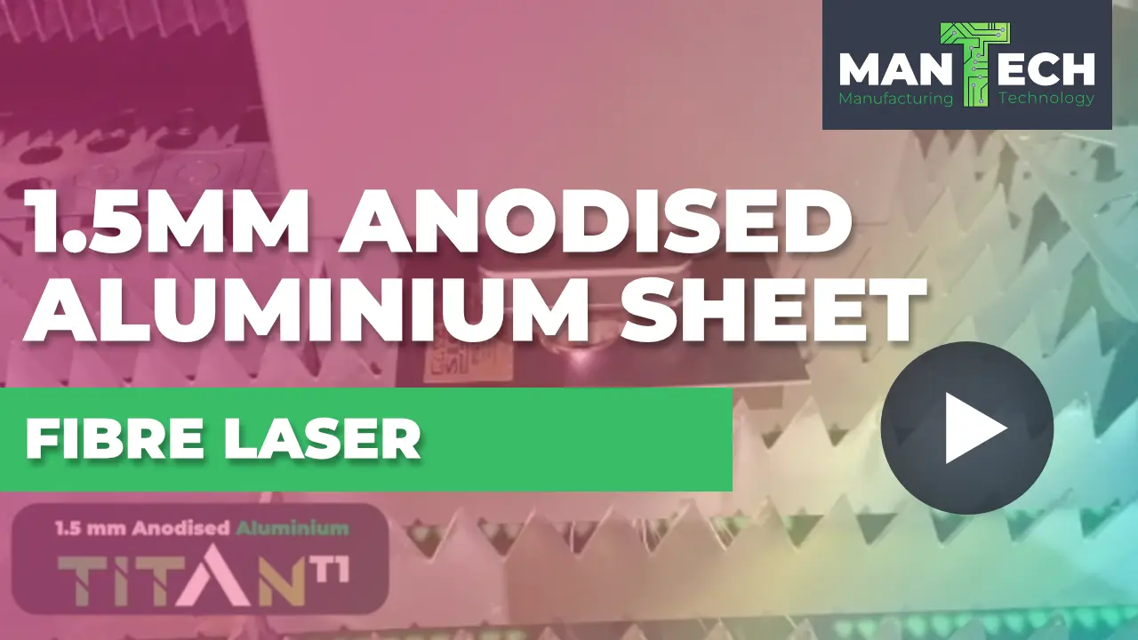 1.5mm Anodised Aluminium – T1 Fibre Laser