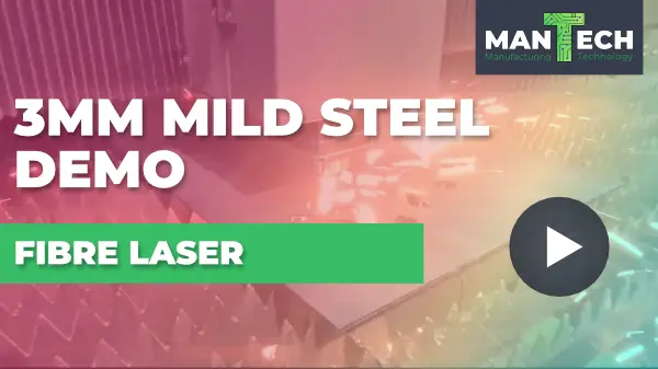 3mm Mild Steel – Titan T1 Fibre Laser