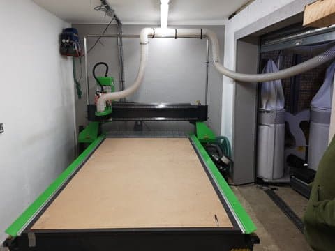 CNC flat bed router