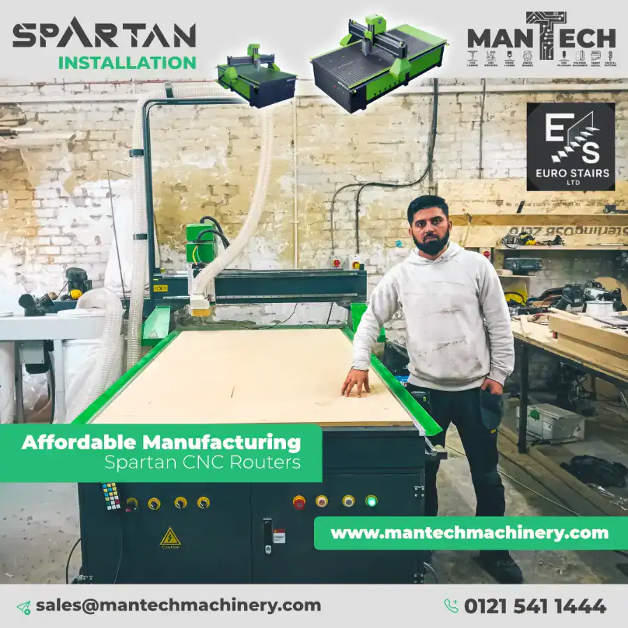 Spartan CNC Router Installed for Leading Stair Manufacturer in Walsall