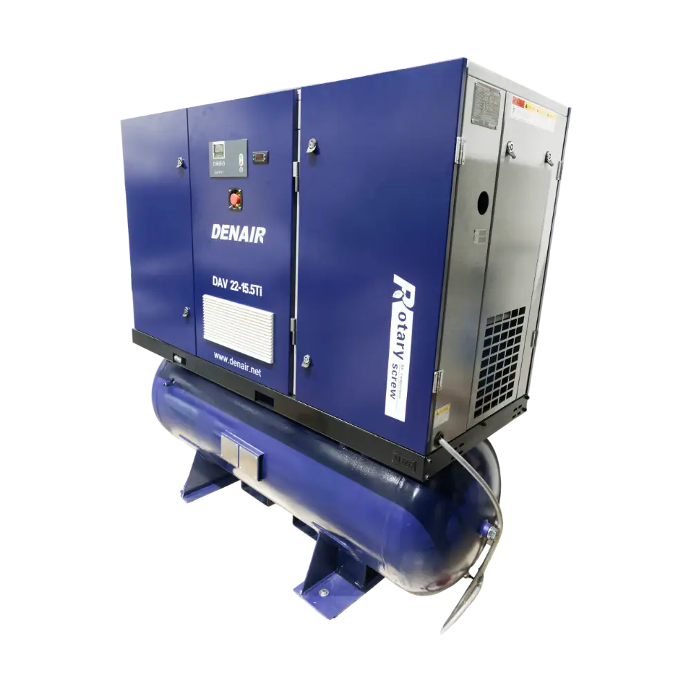 Denair DAV-22 15.5 Ti air compressor for industrial fibre laser cutting