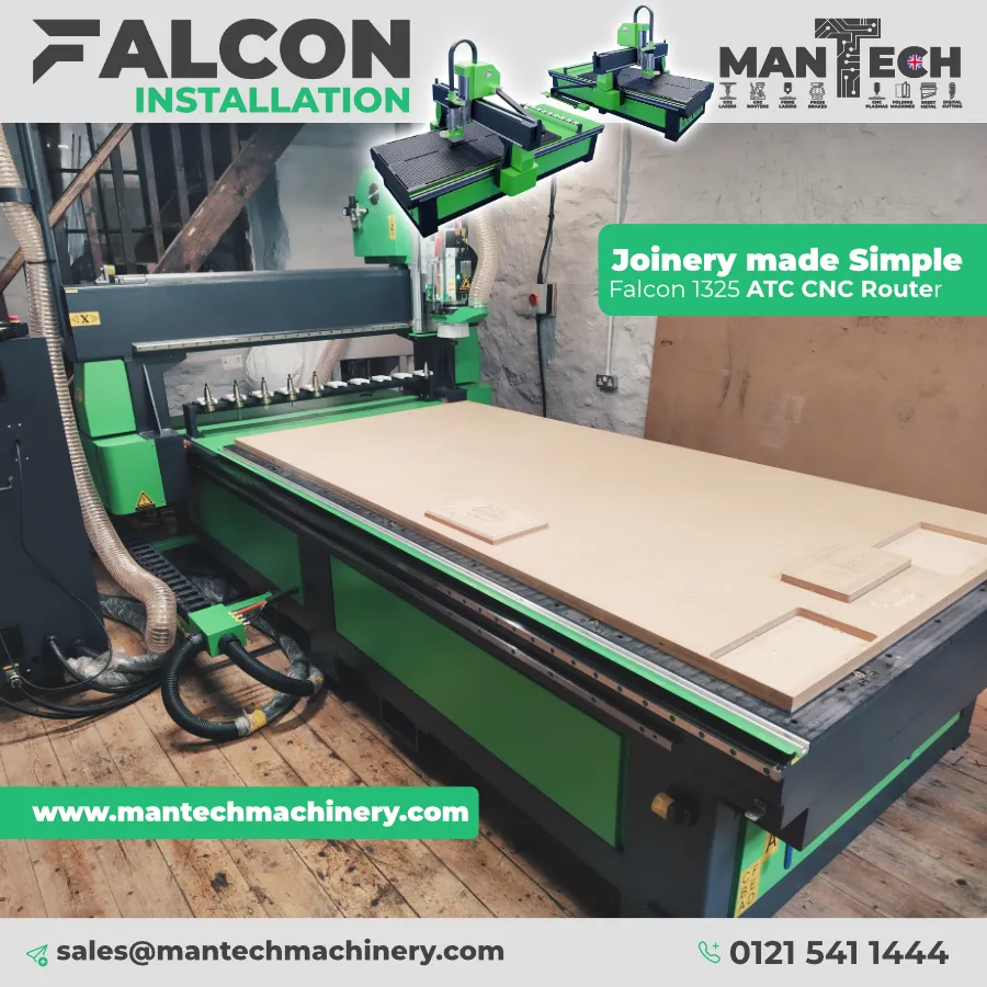 Falcon 1325 CNC Router Installation for Welsh Joinery Business