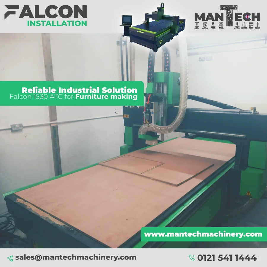Falcon 1530 ATC CNC Router Installed for High-Precision Furniture Manufacturing ??