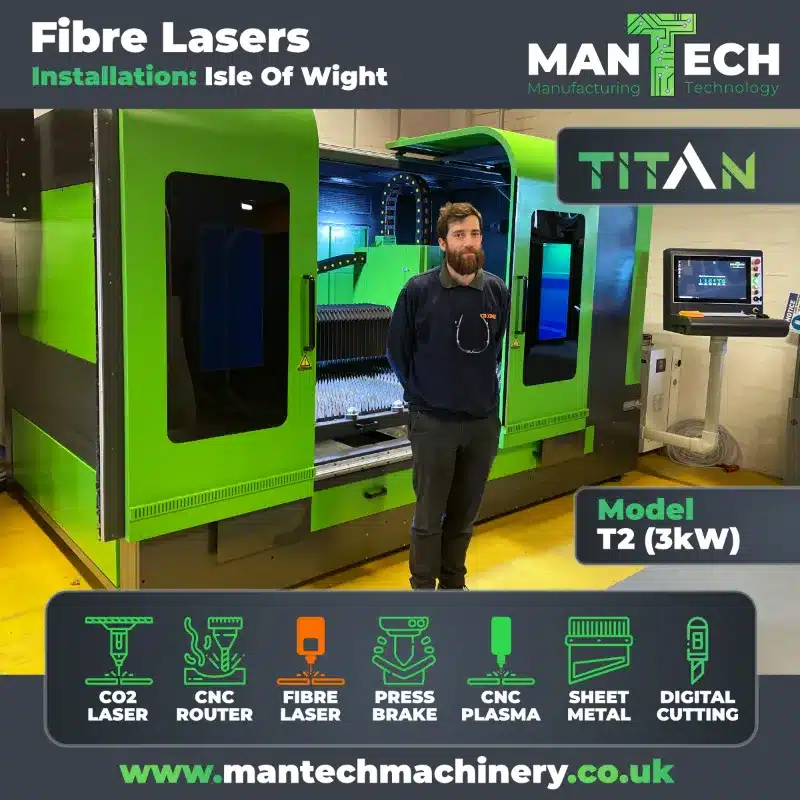 Titan T2 Fibre Laser Cutter Commissioned in Isle Of Wight
