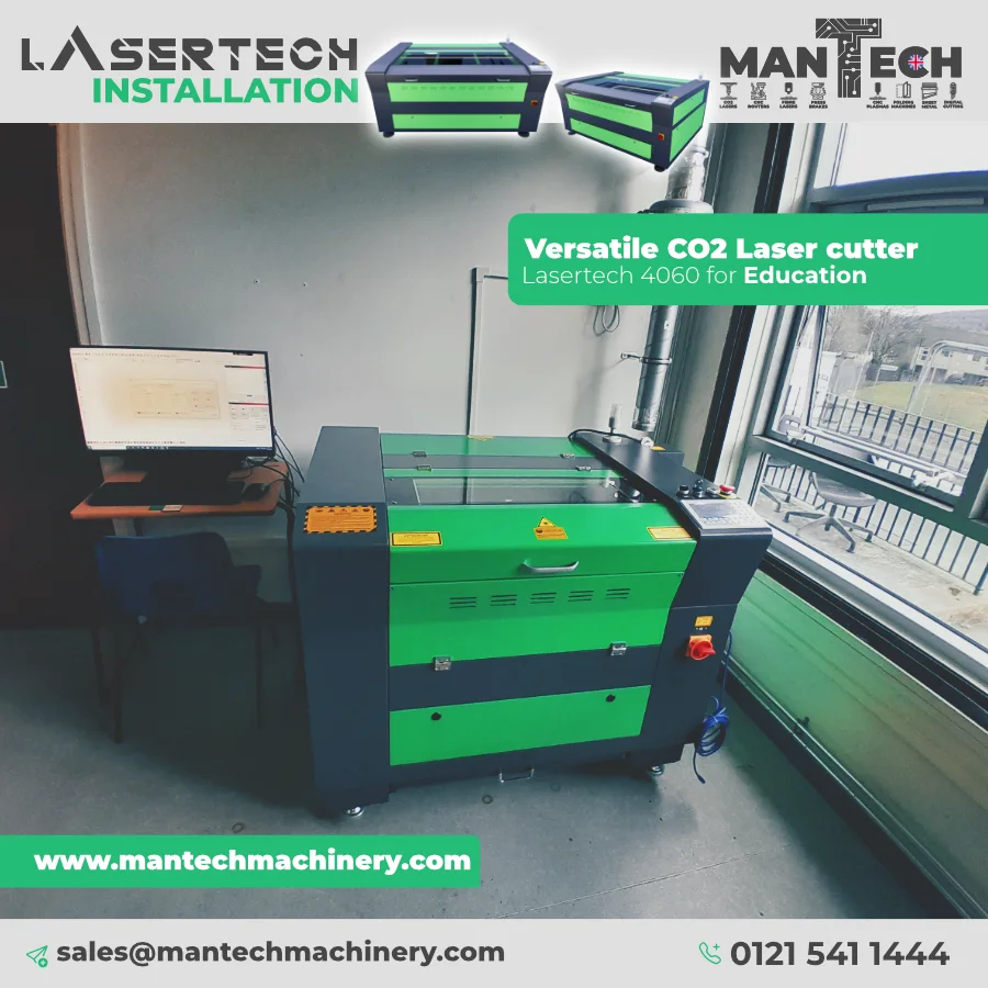 Lasertech 4060 CO2 Laser Cutter Installed in a Somerset Educational Institution