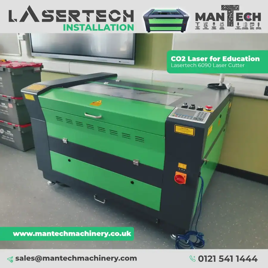 Lasertech 6090 CO₂ Cutter Supporting Education in Spalding