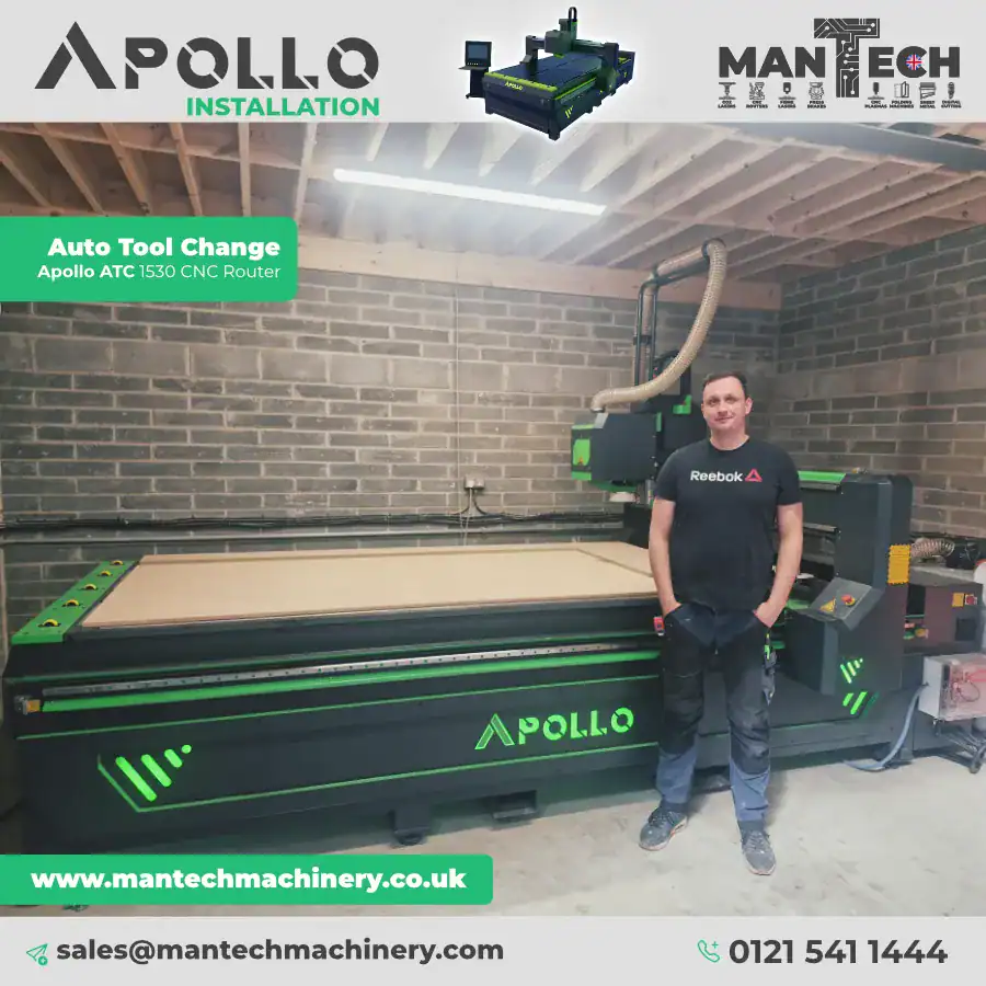 Apollo 1530 ATC CNC Router Installation in Ireland