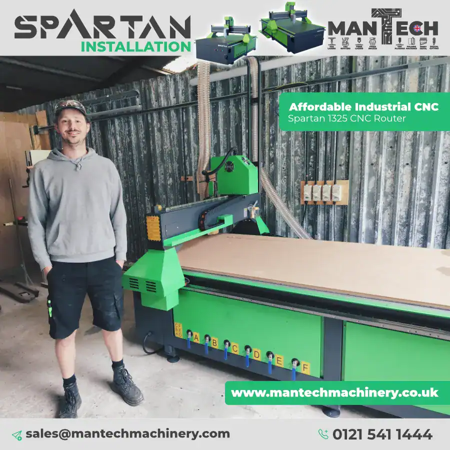 ?️ Enhancing UK Manufacturing: Spartan 1325 CNC Router Installation