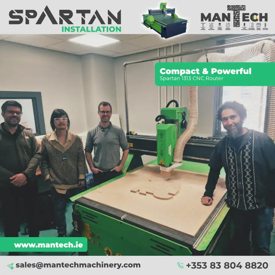 Spartan 1313 CNC Router Installed at Belfast School