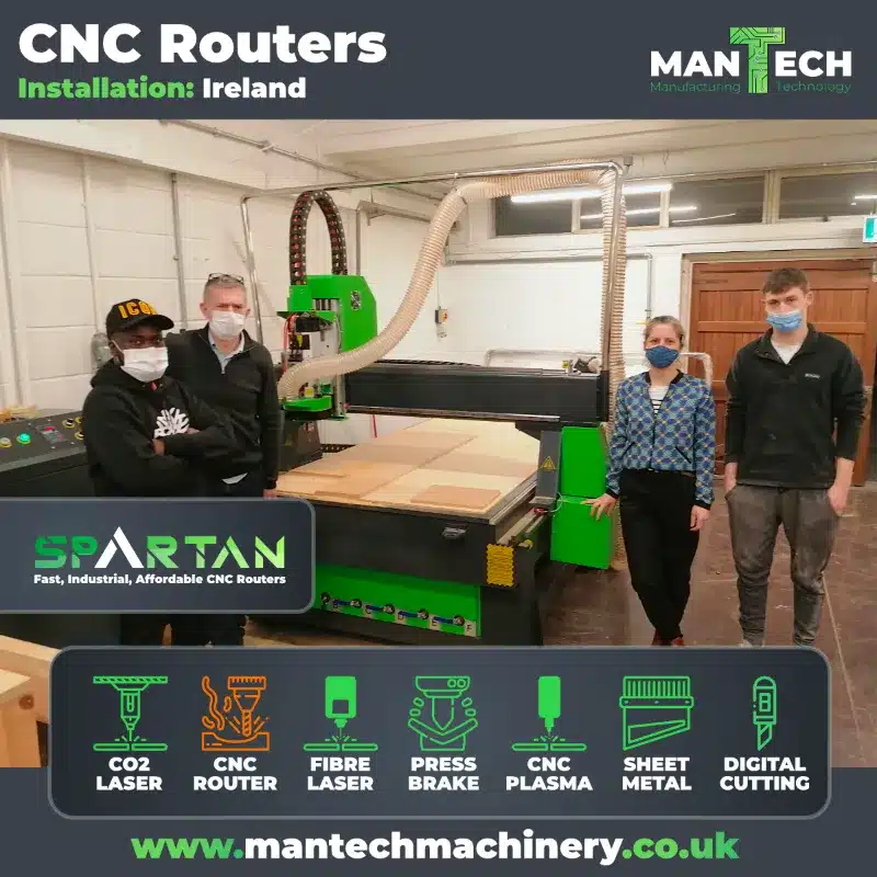 Spartan 1325 ATC CNC Router: Expertly Installed and Operational in Cork