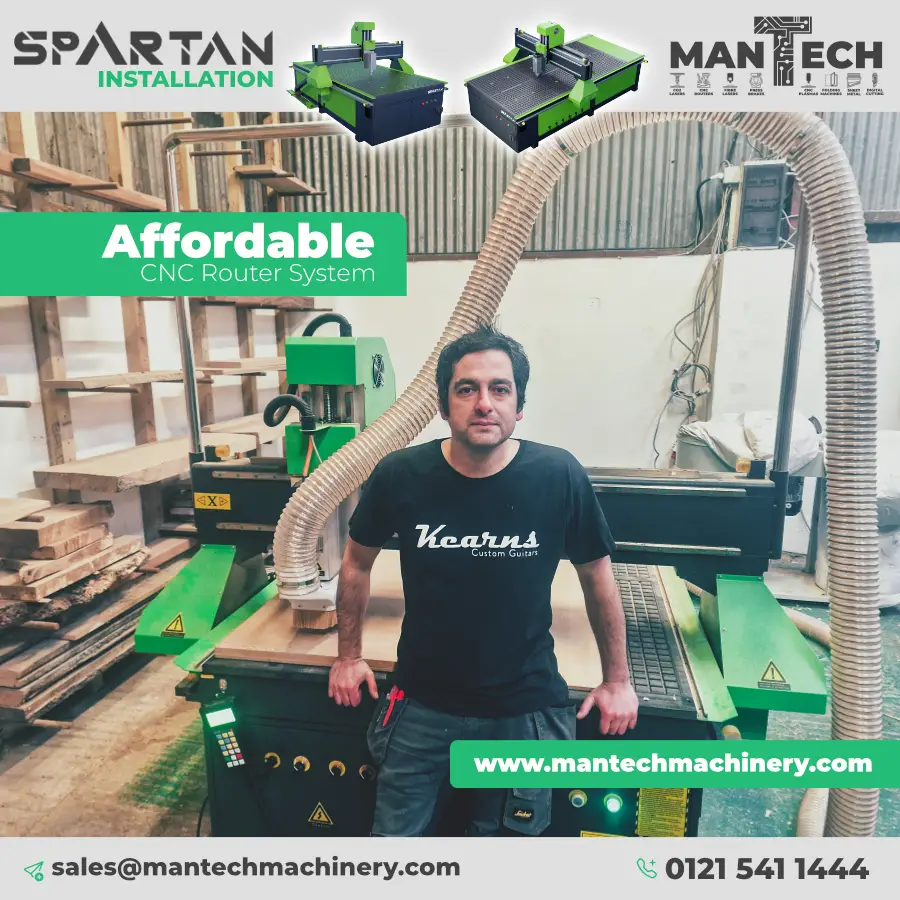 Spartan CNC Router Installed for Custom Guitar Manufacturing in Wicklow