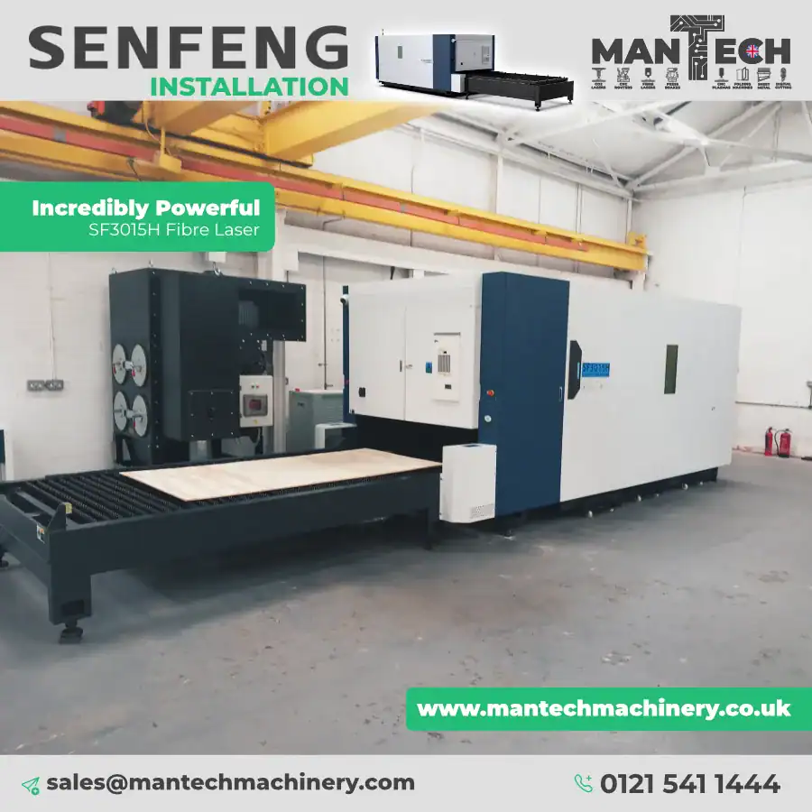 SF3015H Fibre Laser Cutter Installed for UK Manufacturing Specialist