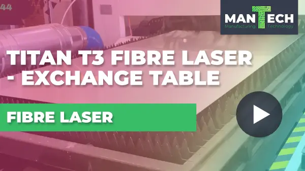 Titan 3kW Fibre Laser – Shuttle Exchange Table