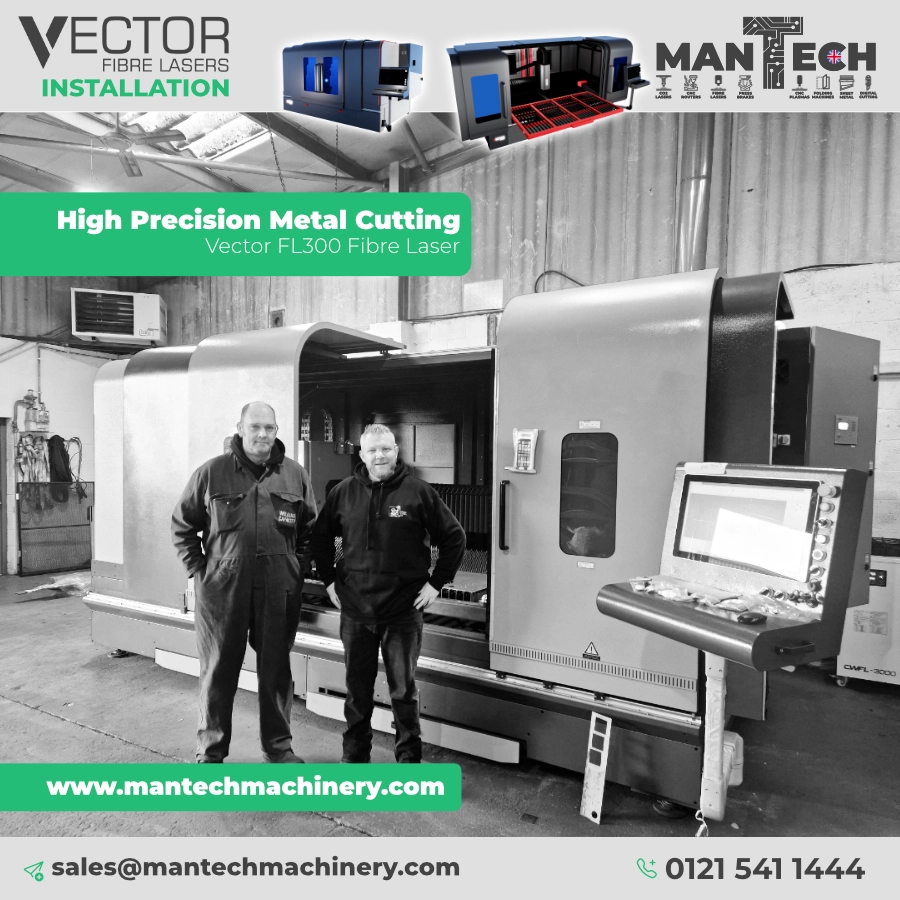 Vector FL300 Fibre Laser Installed in Loughborough, UK!