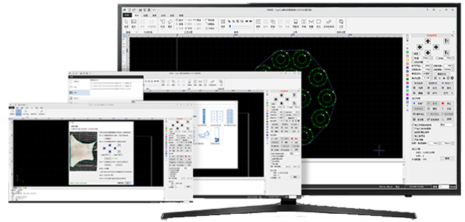 CypCut integrated CAD/CAM workflow with drawing, nesting and layer control