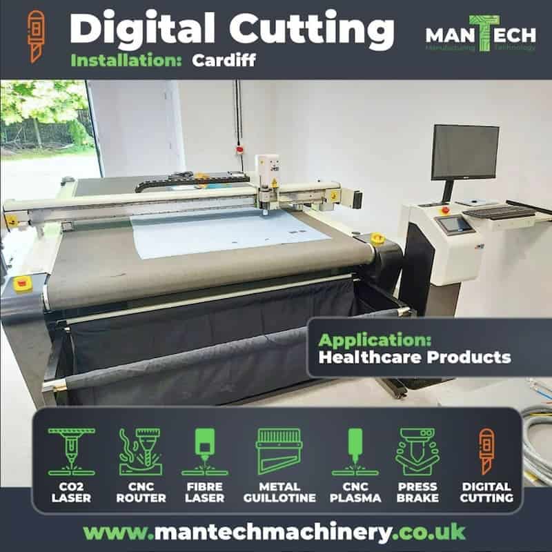 Digital Cutting Table For Healthcare Products