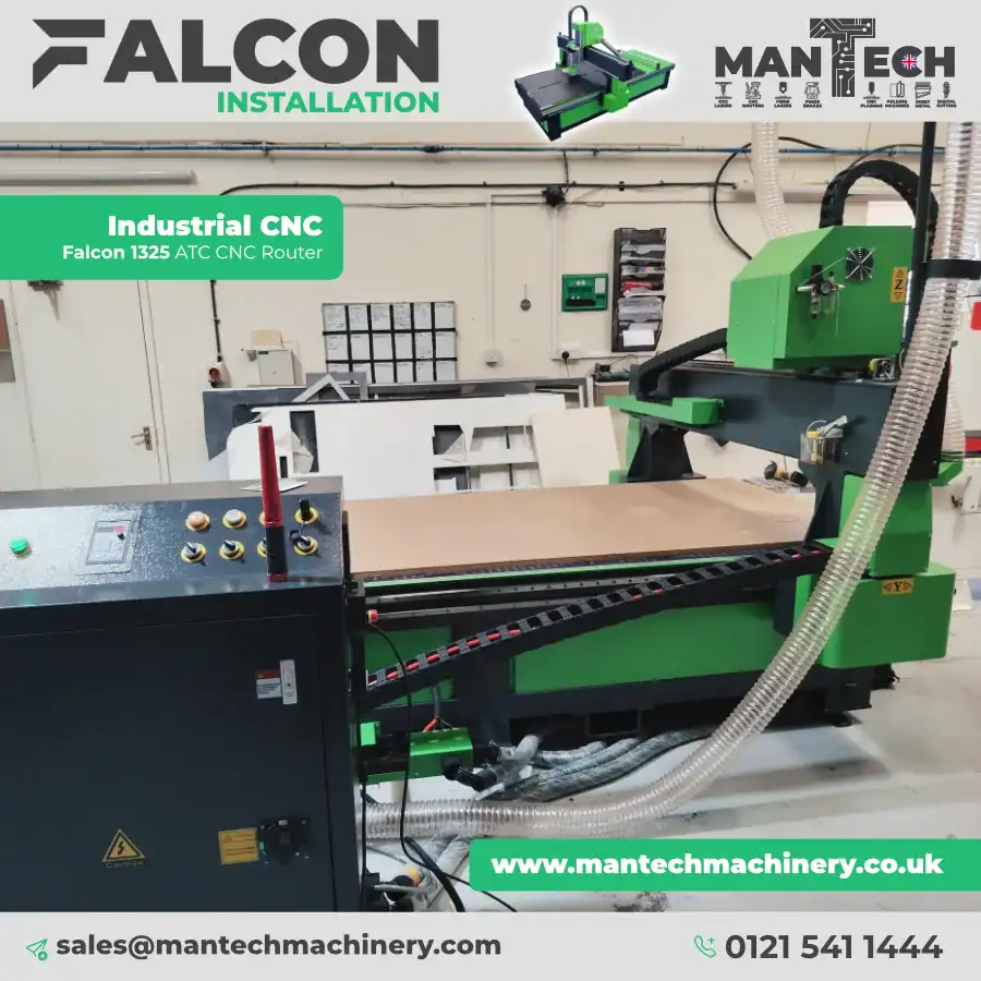 ?️ Falcon 1325 ATC CNC Router Installed in the UK – Speed Meets Precision!