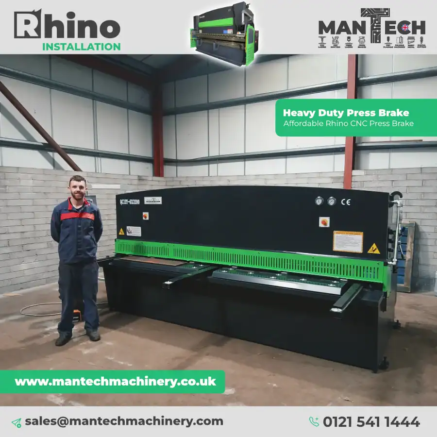 Affordable Rhino CNC Press Brake Installed