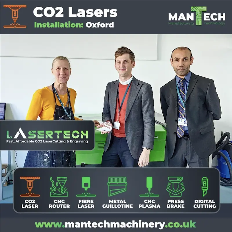 Oxford School Chooses Mantech For Laser Cutter