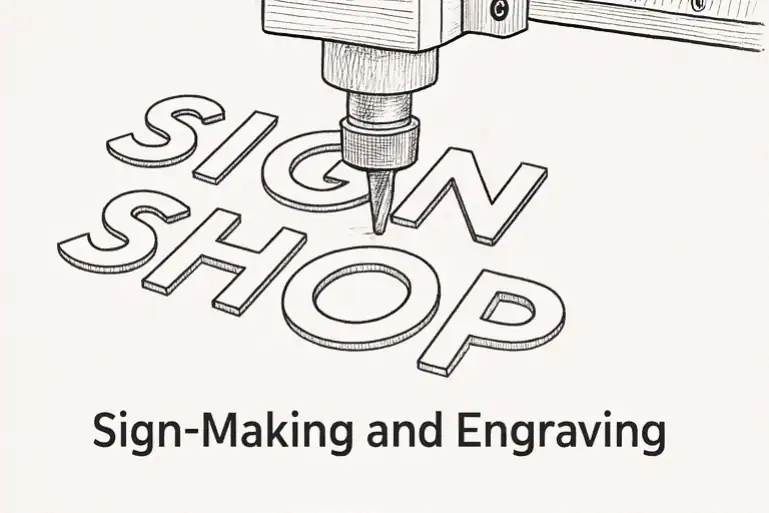 Sign making engraving cnc router