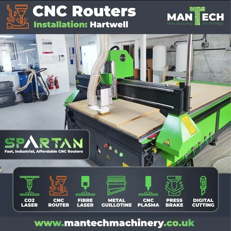 Hartwell Based Customer Buys Spartan 1530 CNC Router